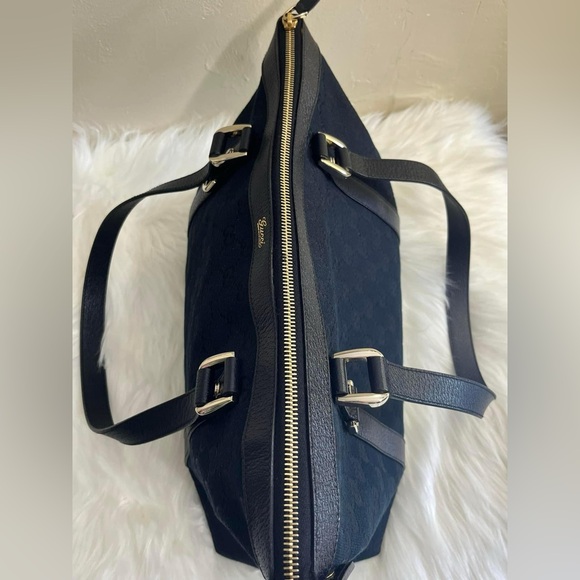 GUCCI Black Canvas Tote Bag👜 - Picture 10 of 16